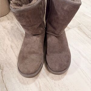 UGG Classic Grey Suede Winter Boots